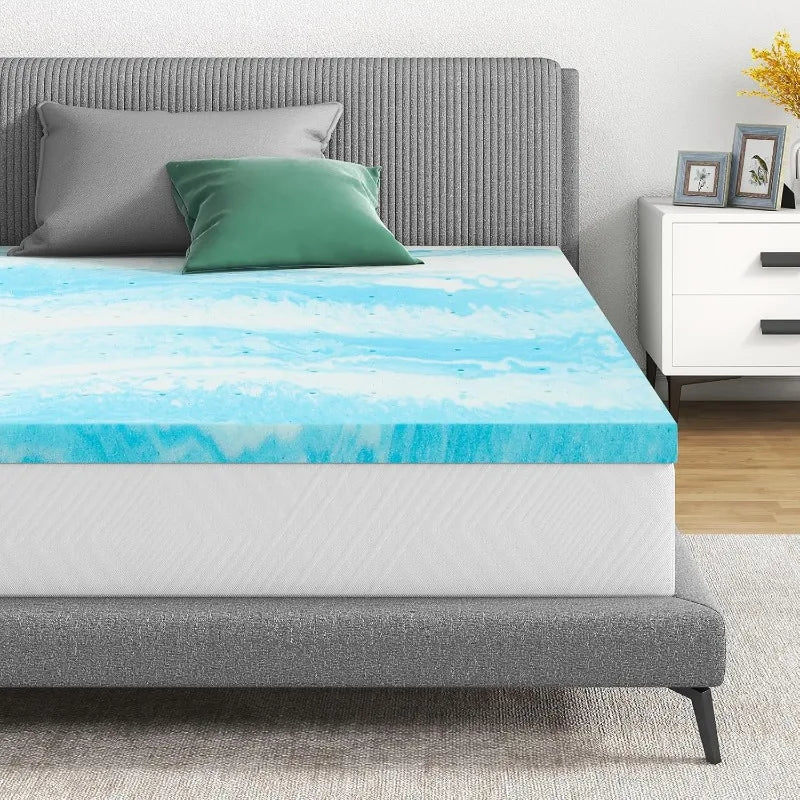 LEVORO™ Gel Memory Foam Mattress Topper