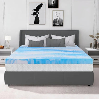 LEVORO™ Gel Memory Foam Mattress Topper