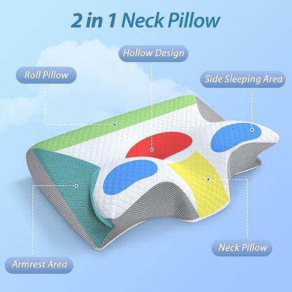 LEVORO™ Memory Foam Cervical Pillow