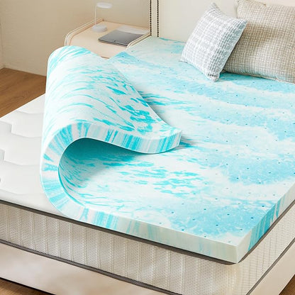 LEVORO™ Gel Memory Foam Mattress Topper