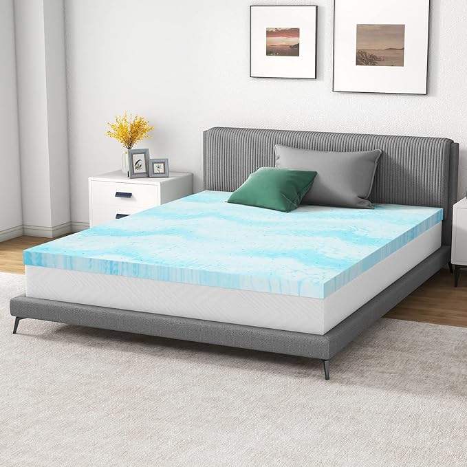 LEVORO™ Gel Memory Foam Mattress Topper