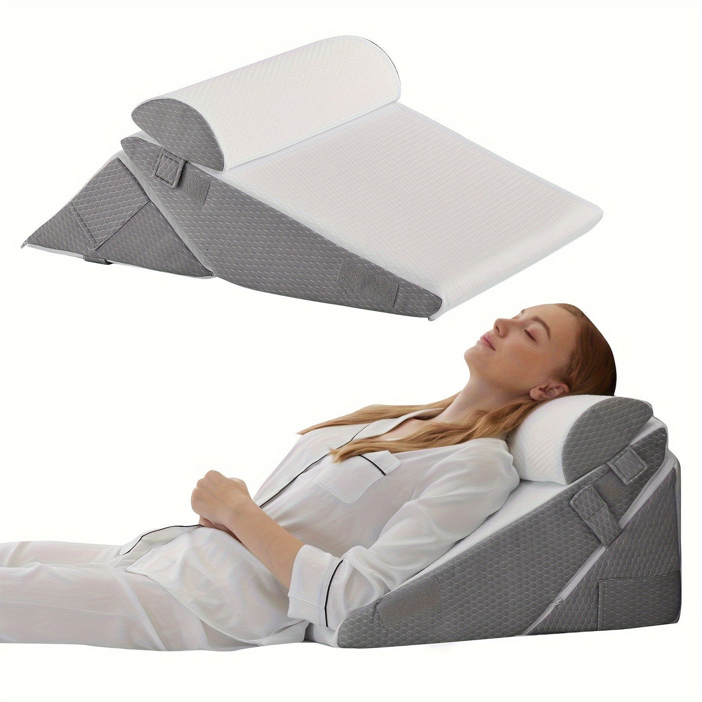 LEVORO™ 3Pcs Orthopedic Bed Wedge Pillow